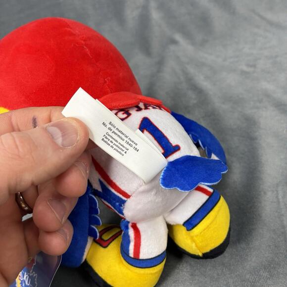 Bleacher Creatures Kansas Jayhawks Big Jay 8” Mascot Plush NCAA NWT - Picture 7 of 8